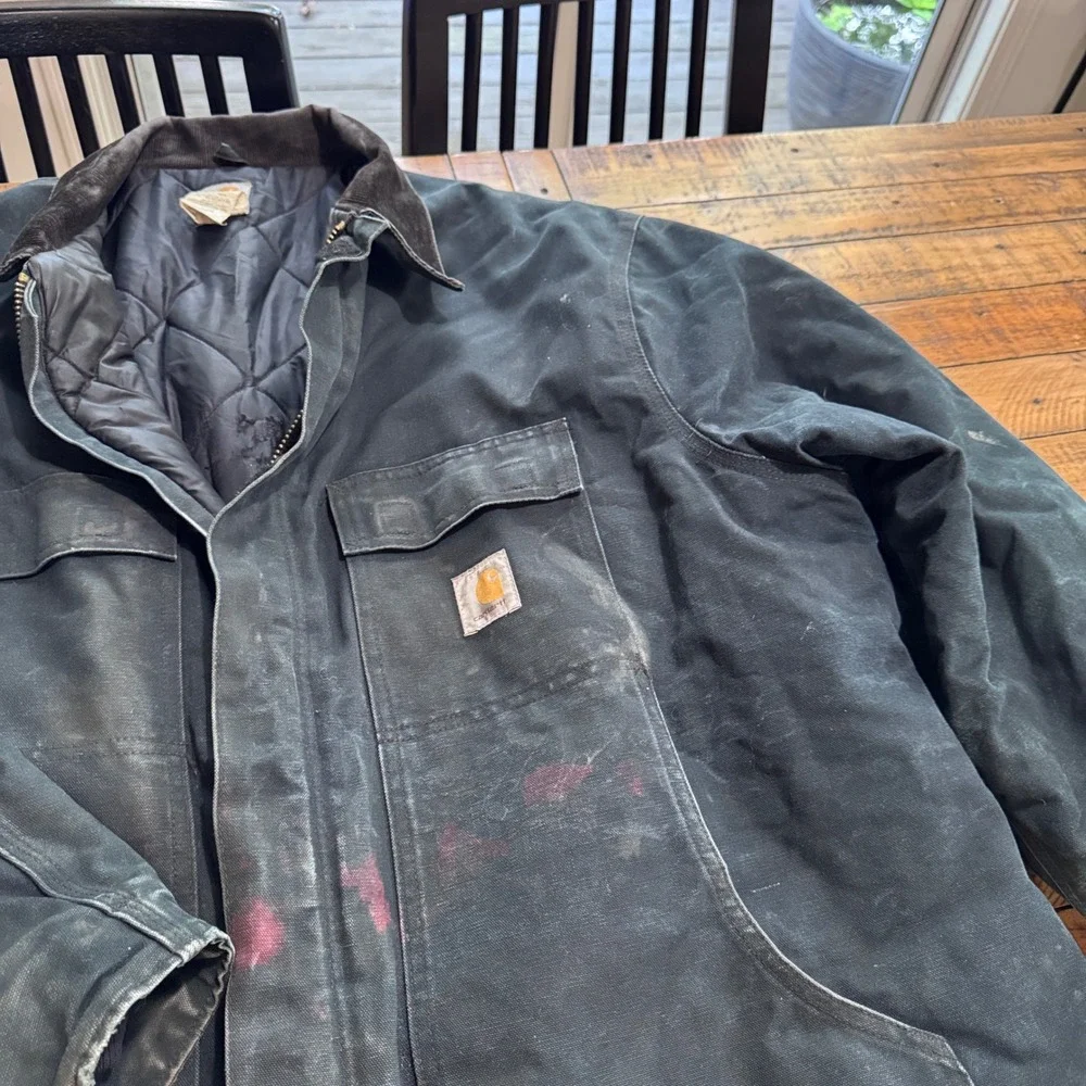 Carhartt Arctic Traditional Coat Mens 52 Regular Black Duck Canvas C03 BLK 3XL